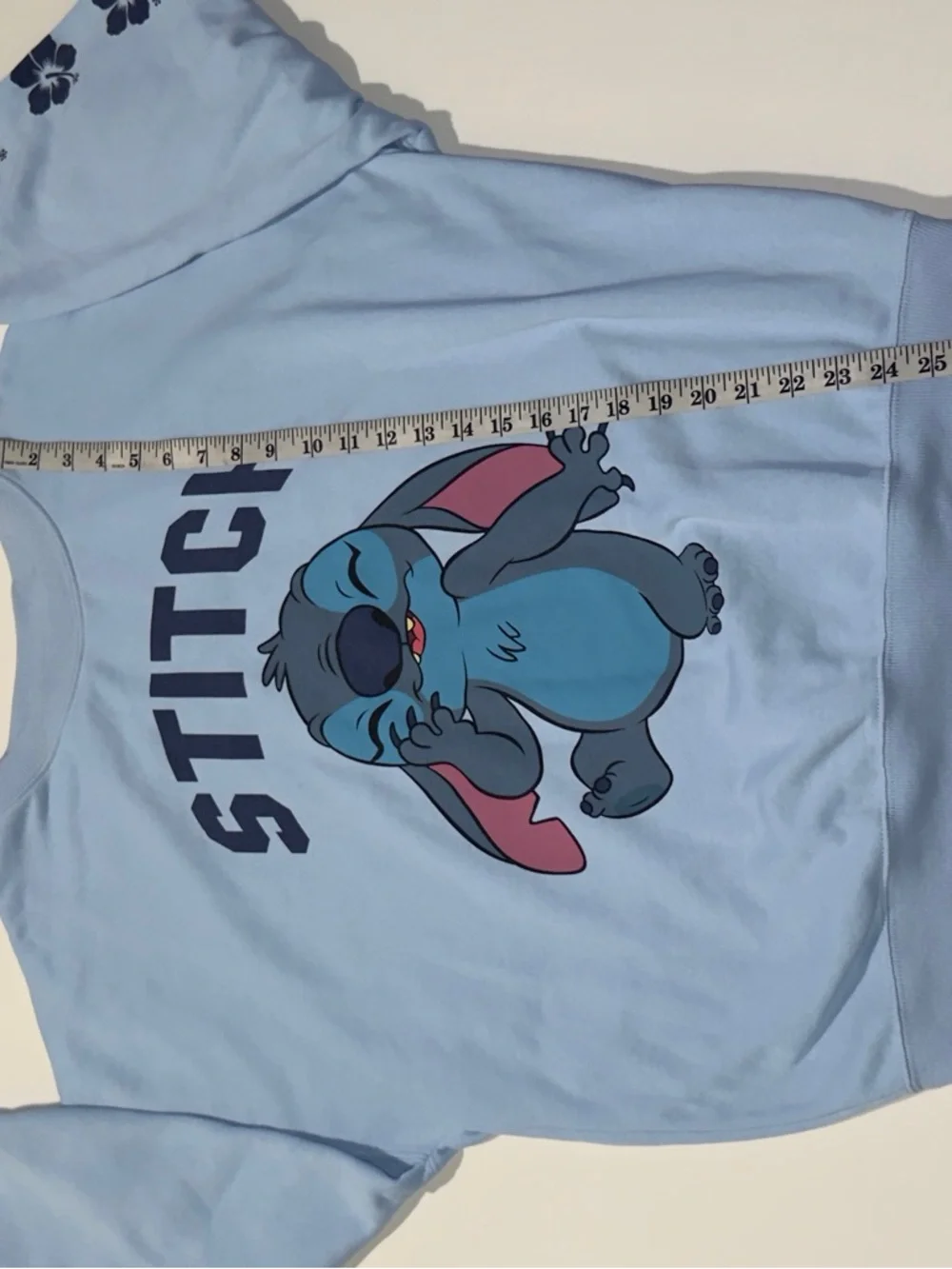 Disney Light Blue Stitch Pullover Sweatshirt